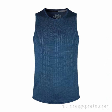 Aangepaste printen Sport Heren Summer Gym Vest